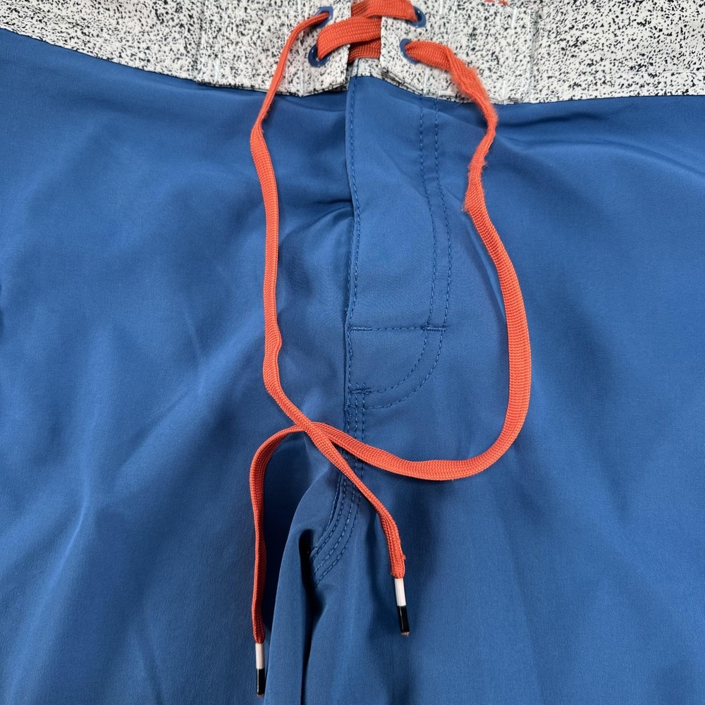 RVCA Board Shorts Mens 30 Blue Performance Stretch Surf Swim Trunks Speckle Trim - Picture 4 of 11